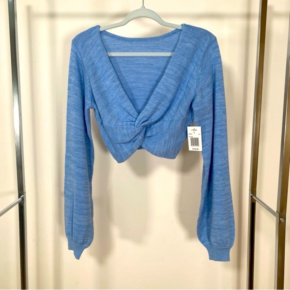 L*Space Cropped, Long-Sleeve Sweater